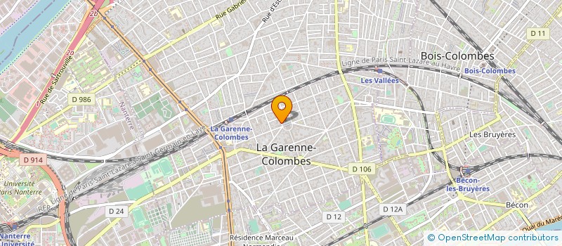 localisation de l'entreprise SYND COPROP DU 6 PLACE DE LA LIBERTE  LA GARENNE-COLOMBES