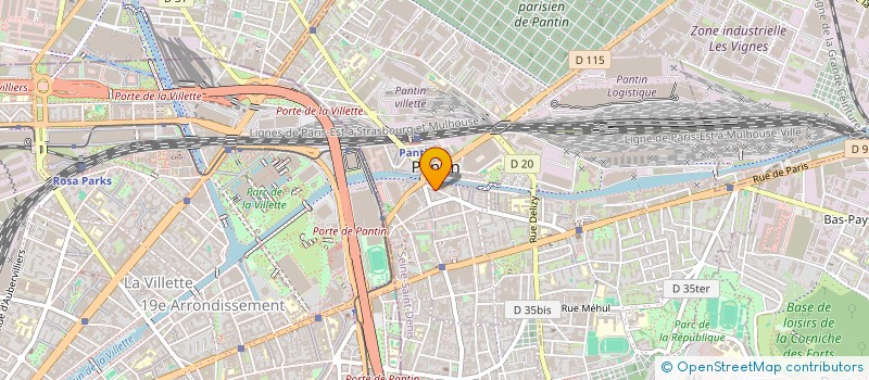 localisation de l'entreprise SYND COPROP DU 6 RUE VICTOR HUGO  PANTIN