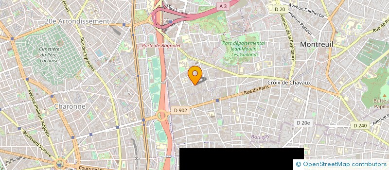 localisation de l'entreprise SYND COPROP DU 60 RUE VICTOR HUGO à BAGNOLET
