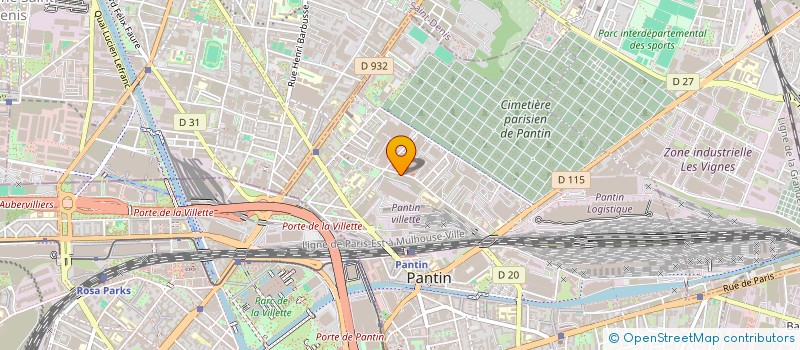 localisation de l'entreprise SYND COPROP DU 66 RUE CARTIER BRESSON  PANTIN