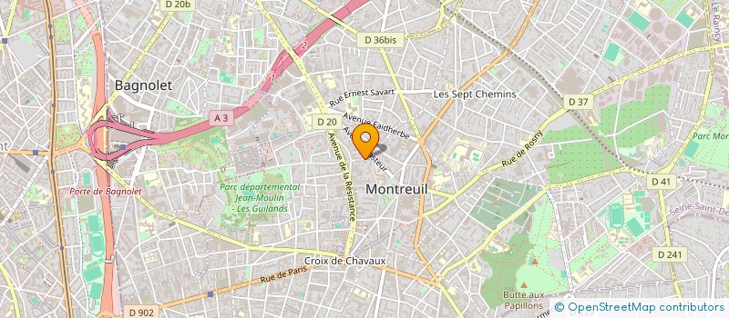 localisation de l'entreprise SYND COPROP DU 7 AU 9 RUE HOCHE à MONTREUIL