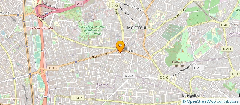 localisation de l'entreprise SYND COPROP DU 7 AV PAUL LANGEVIN à MONTREUIL