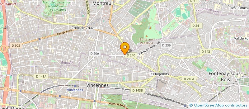 localisation de l'entreprise SYND COPROP DU 7 RUE DES CHAPONS à MONTREUIL