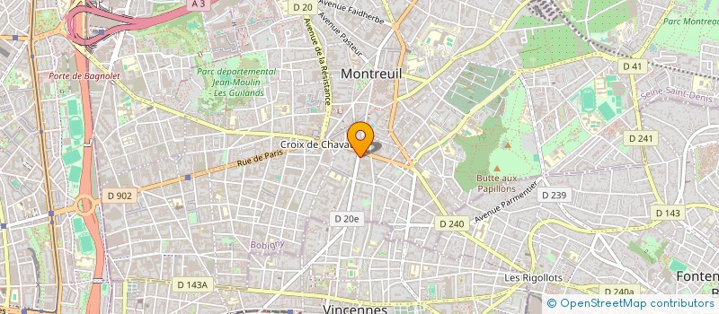 localisation de l'entreprise SYND COPROP DU 73 AV DU PRESIDENT WILSON à MONTREUIL