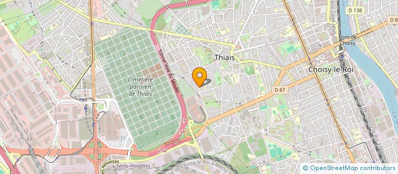 localisation de l'entreprise SYND COPROP DU 76 A 86 RUE RESISTANCE à THIAIS