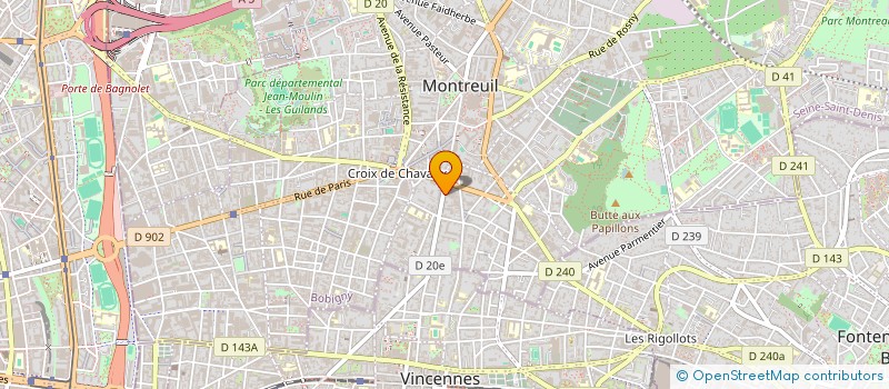 localisation de l'entreprise SYND COPROP DU 77 AV DU PRESIDENT WILSON à MONTREUIL