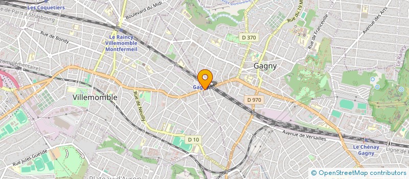 localisation de l'entreprise SYND COPROP DU 77 RUE JEAN JAURES à GAGNY