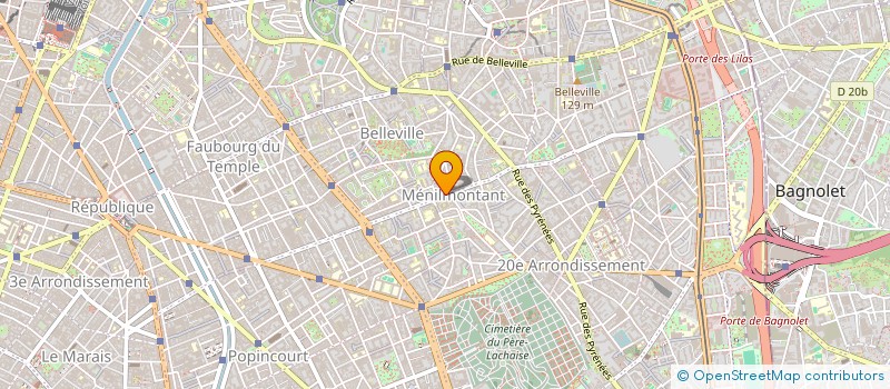 localisation de l'entreprise SYND COPROP DU 79 R MENILMONTANT  PARIS