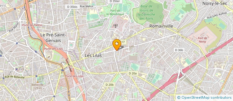 localisation de l'entreprise SYND COPROP DU 8 BD DU GAL LECLERC à LES LILAS
