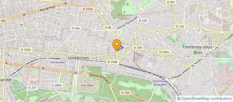 localisation de l'entreprise SYND COPROP DU 8 RUE DE LA BIENFAISANCE à VINCENNES
