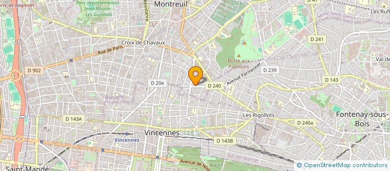 localisation de l'entreprise SYND COPROP DU 85 RUE DE LA SOLIDARITE à MONTREUIL