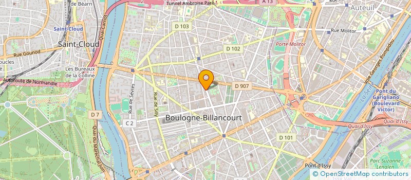 localisation de l'entreprise SYND COPROP DU 90 BD JEAN JAURES à BOULOGNE-BILLANCOURT