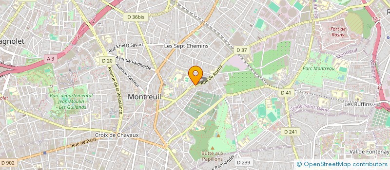 localisation de l'entreprise SYND COPROP DU 91 RUE DE ROSNY à MONTREUIL