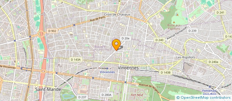 localisation de l'entreprise SYND COPROP DU 92 AV DE LA REPUBLIQUE  VINCENNES