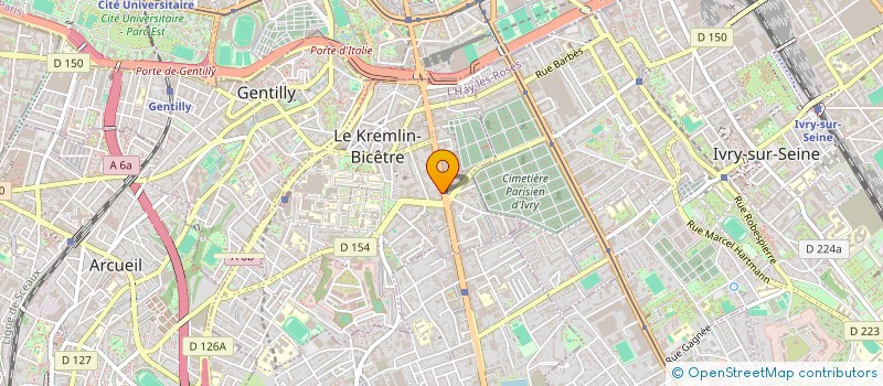 localisation de l'entreprise SYND COPROP DU 96 AV DE FONTAINEBLEAU  LE KREMLIN-BICETRE