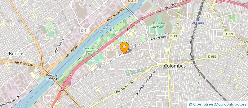 localisation de l'entreprise SYND COPROP DU 98 AU 116 RUE YOURI GAGARINE à COLOMBES