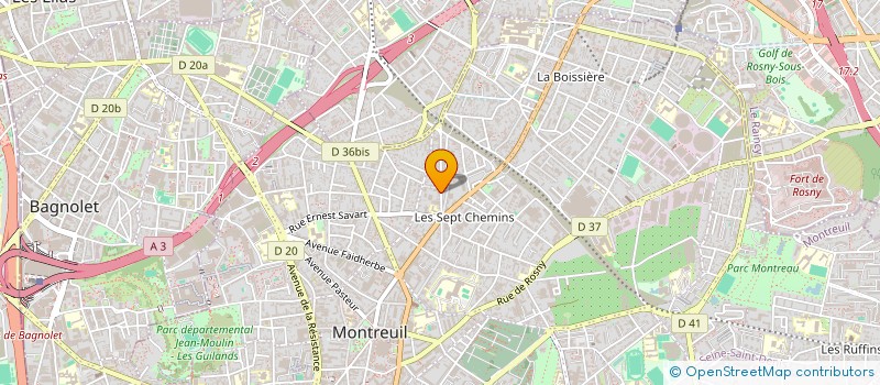localisation de l'entreprise SYND COPROP DU 99 RUE DE ROMAINVILLE à MONTREUIL
