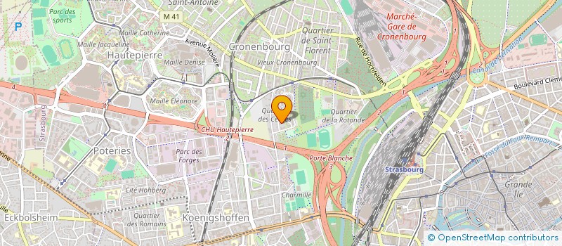 localisation de l'entreprise SYND COPROP ESPACE CARENE à STRASBOURG