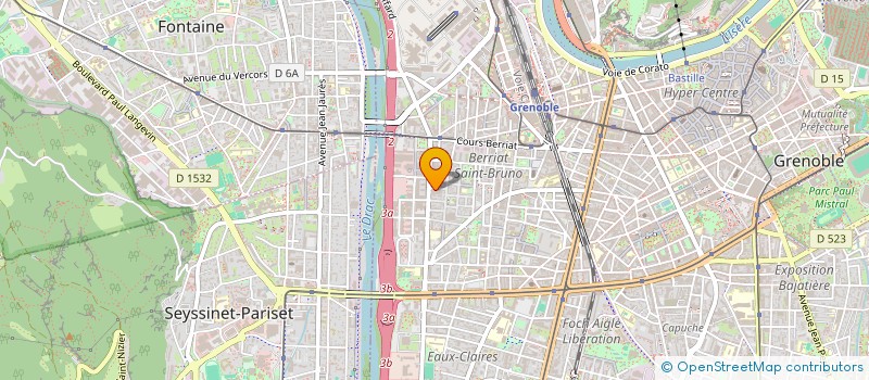 localisation de l'entreprise SYND COPROP GARAGES BARGINET  GRENOBLE