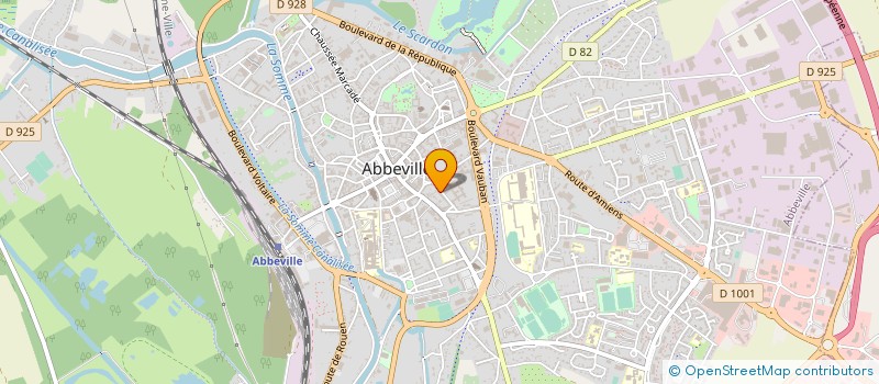 localisation de l'entreprise SYND COPROP IMM 1 RES COURBET à ABBEVILLE