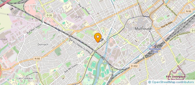 localisation de l'entreprise SYND COPROP IMM 12 14 AV LUTTERB MULH  MULHOUSE