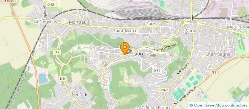 localisation de l'entreprise SYND COPROP IMM 2 R CARLIER HENNECART à LAON