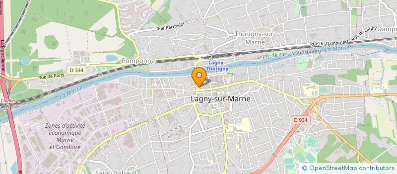 localisation de l'entreprise SYND COPROP IMM 38 RUE GAMBETTA à THORIGNY-SUR-MARNE