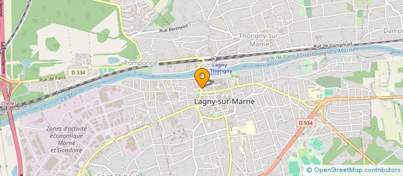 localisation de l'entreprise SYND COPROP IMM 40 RUE GAMBETTA à THORIGNY-SUR-MARNE