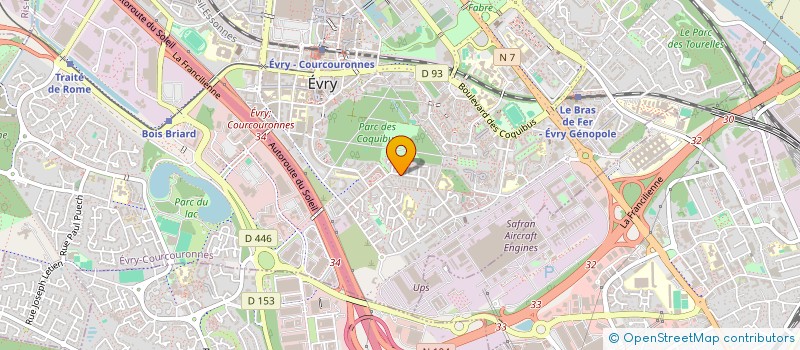 localisation de l'entreprise SYND COPROP IMM 56-60 R ESSONNE  EVRY-COURCOURONNES