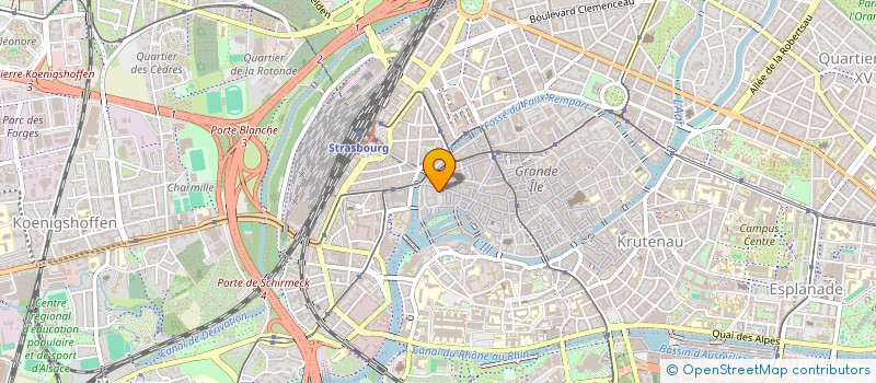 localisation de l'entreprise SYND COPROP IMM 7 C RUE DES LENTILLES à STRASBOURG