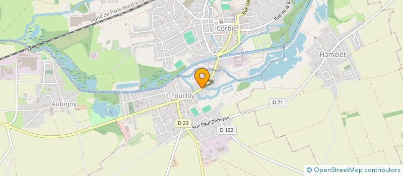 localisation de l'entreprise SYND COPROP IMM RES L ECLUSE à CORBIE