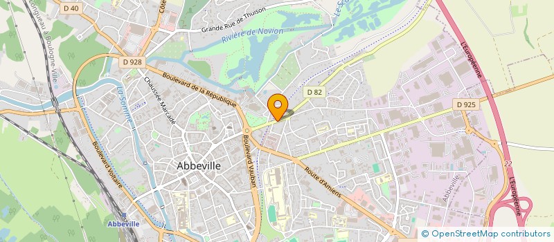 localisation de l'entreprise SYND COPROP IMM RES OREE DU BOIS II à ABBEVILLE