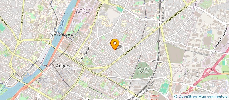 localisation de l'entreprise SYND COPROP IMMEUBLE 25 R DES FARFADETS  ANGERS