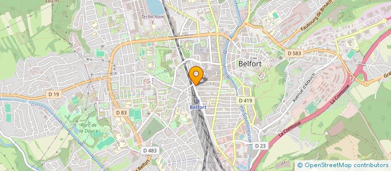 localisation de l'entreprise SYND COPROP. IMMEUBLE 9 RUE MICHELET  BELFORT