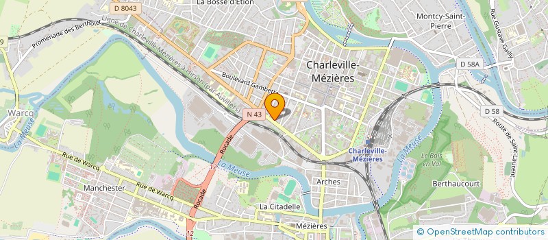 localisation de l'entreprise SYND COPROP IMMEUBLE LES CHATAIGNIERS  CHARLEVILLE-MEZIERES