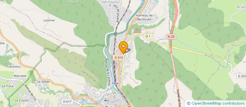 localisation de l'entreprise SYND COPROP IMMEUBLE PEUGEOT à FOIX