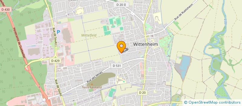 localisation de l'entreprise SYND COPROP IMMEUBLE RUE LOUCHEUR  WITTENHEIM