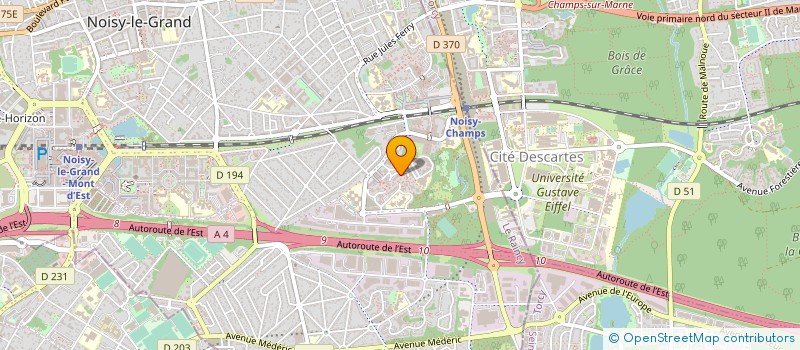 localisation de l'entreprise SYND COPROP LA BUTTE VERTE  NOISY-LE-GRAND