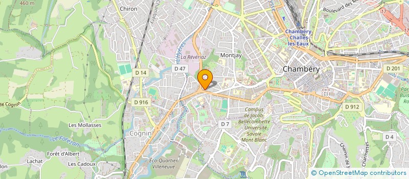 localisation de l'entreprise SYND COPROP LA CHABAUDIERE à CHAMBERY