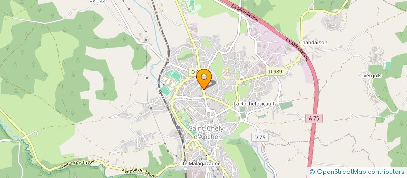 localisation de l'entreprise SYND COPROP LA RESIDENCE  SAINT-CHELY-D'APCHER