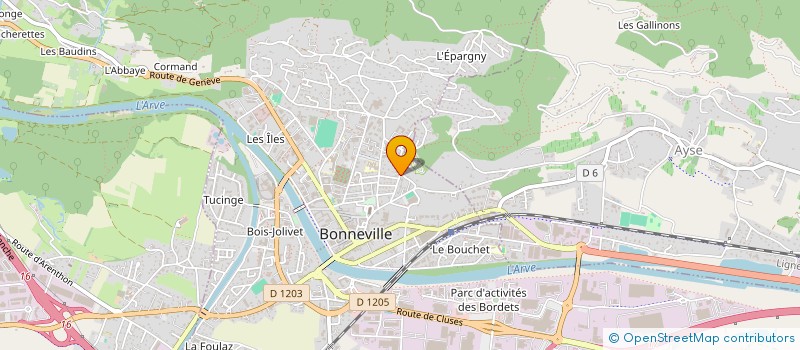 localisation de l'entreprise SYND COPROP LE BEAU SITE A ET B  BONNEVILLE