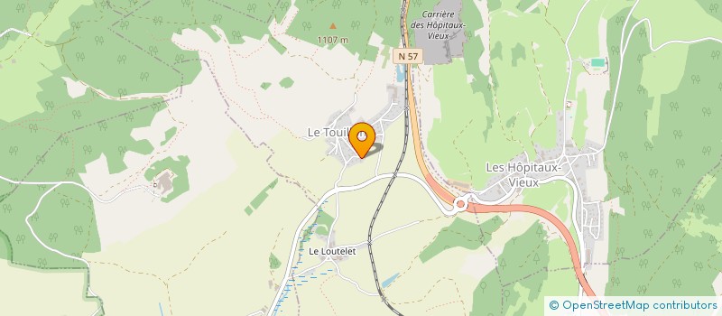 localisation de l'entreprise SYND COPROP LE CLOS PAULIN  LES HOPITAUX-NEUFS