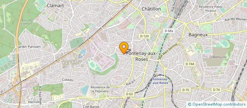 localisation de l'entreprise SYND COPROP LE JARDIN DU PEINTRE à FONTENAY-AUX-ROSES