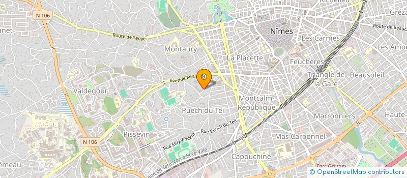 localisation de l'entreprise SYND COPROP LE MISTRAL  NIMES