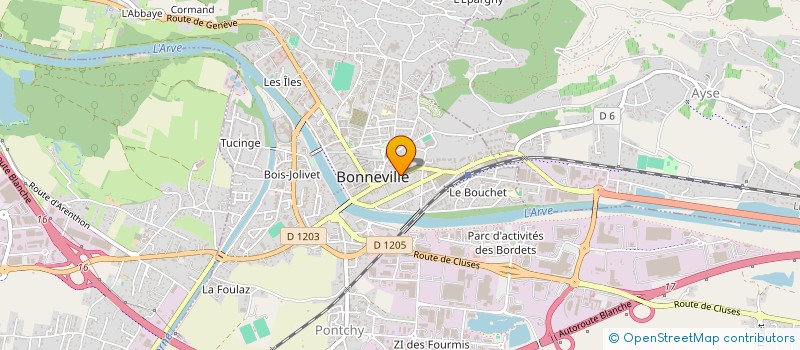 localisation de l'entreprise SYND COPROP LE PERTUISET  BONNEVILLE