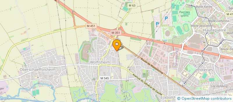 localisation de l'entreprise SYND COPROP LE VERLAINE  WOLFISHEIM