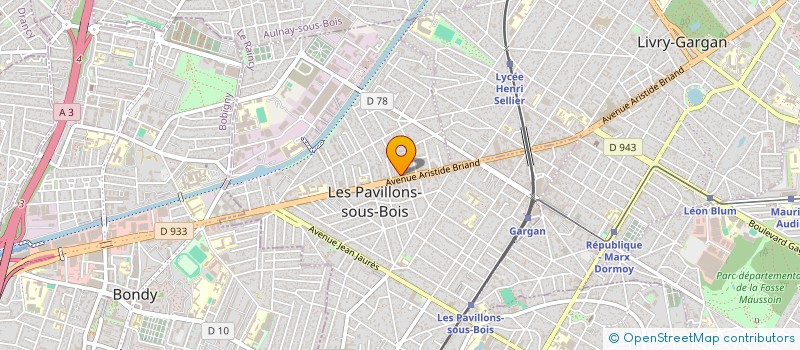 localisation de l'entreprise SYND COPROP LES ARQUEBUSES à LES PAVILLONS-SOUS-BOIS