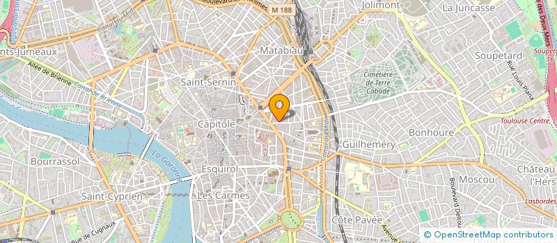 localisation de l'entreprise SYND COPROP LES CLOS DU LEVANT N°3 à TOULOUSE