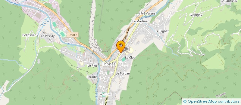 localisation de l'entreprise SYND COPROP LES DOLYMES  THONES