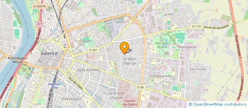 localisation de l'entreprise SYND COPROP LES IRIS à VALENCE